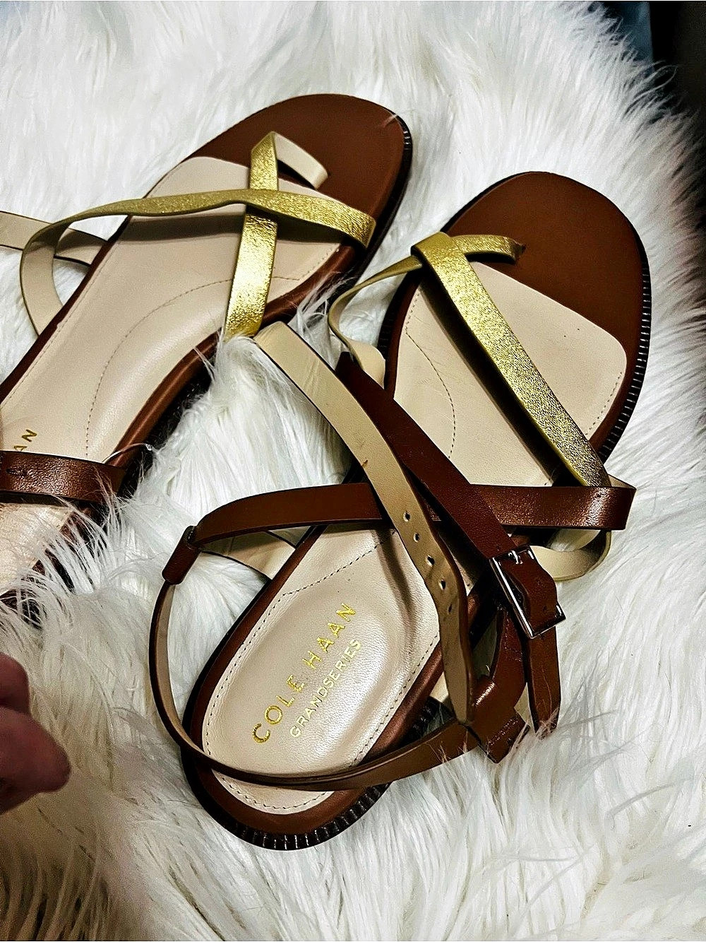 Cole Haan Women's Wilma Strappy
Sandals size 9 grand ambition brown gold - Picture 6 of 9